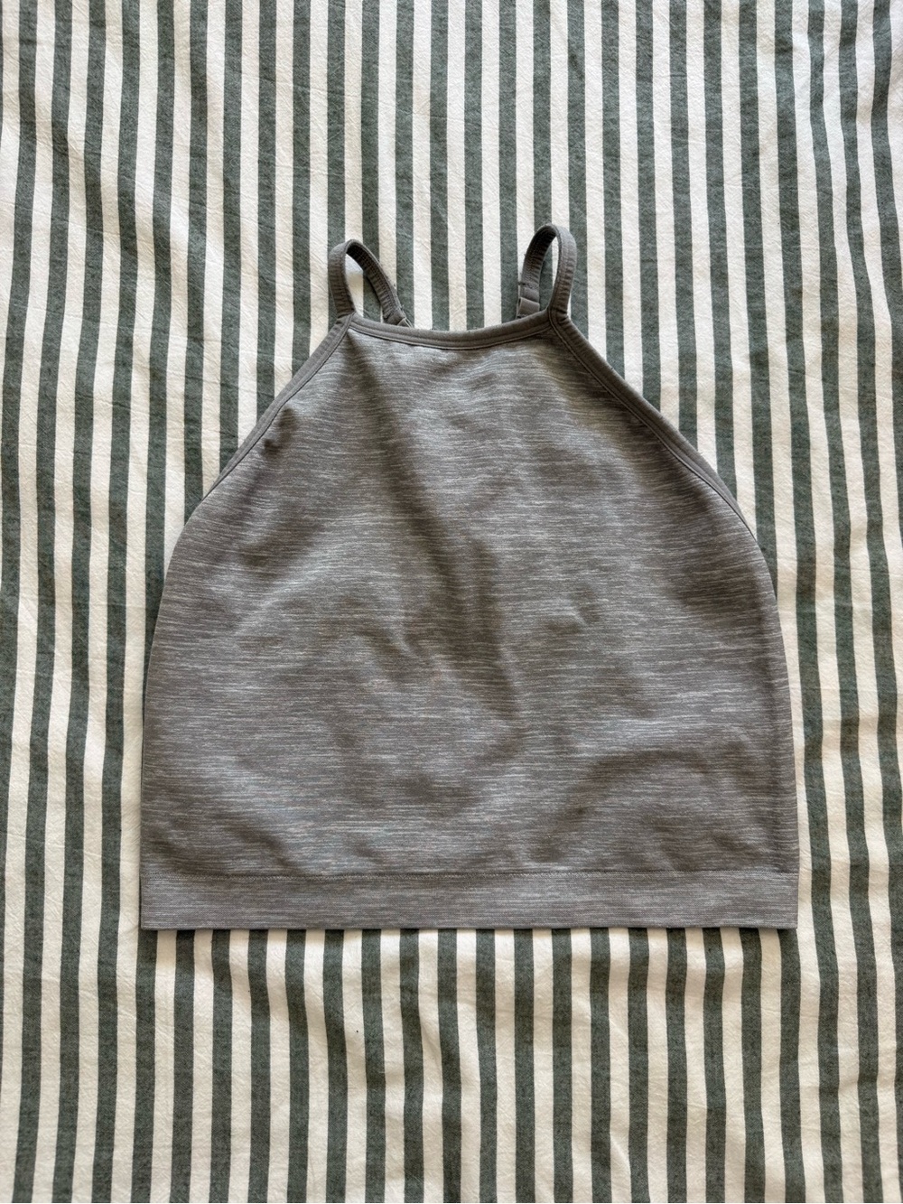 Forever 21 Gray High-Neck Women's Crop Tank Top